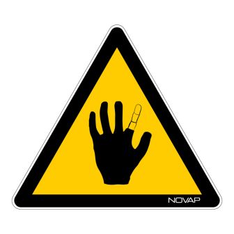 Panneau Danger de corrosion - Novap