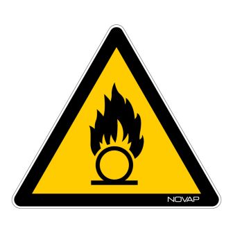 Panneau Danger substances comburantes - Novap