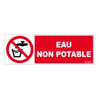 Panneau Eau non potable - Rigide 450x150mm - 4030579
