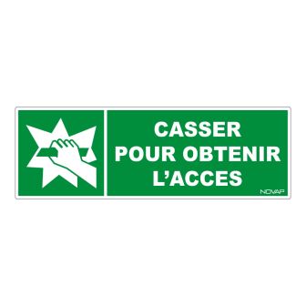 Panneau Casser pour obtenir l'accès - Rigide 450x150mm - 4030890