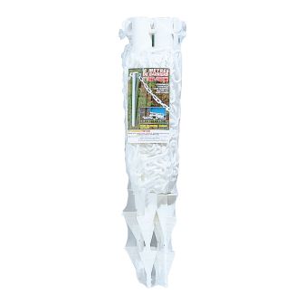 Kit 4 poteaux Blancs à pointe + 8m de chaîne - 2000710