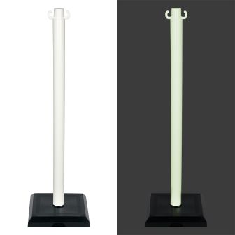 Poteau PVC Photoluminescent sur socle lesté 3kg - 2000727