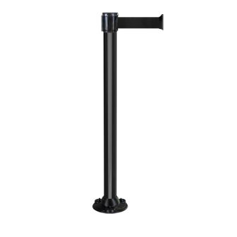 Poteau aluminium noir 3 m x 50mm sur socle magnétique - 2012027