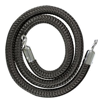 Cordon à mousqueton de 2 m Noir - Novap