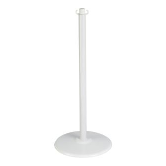 Poteau acier Blanc sur socle Blanc - Novap