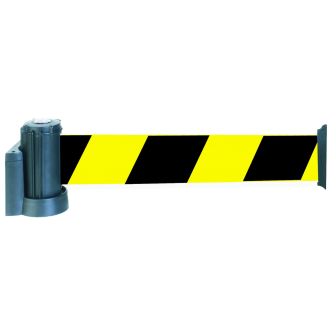 Enrouleur mural avec sangle Jaune/Noir hachuré 3m x 100mm - 2700177