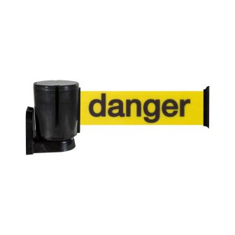 Enrouleur mural sangle Jaune Danger 10m x 100mm - 2801126