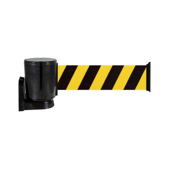 Enrouleur mural sangle Jaune/Noir 10m x 100mm - 2801218