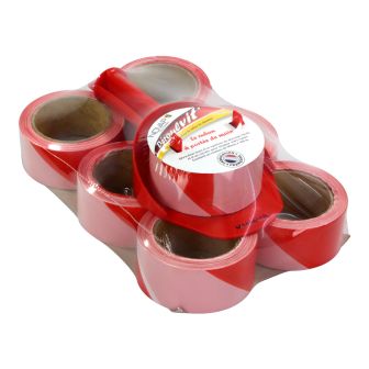 Lot 6 Rubans 50mm x 100m + 1 Déroulvit' rouge - Novap