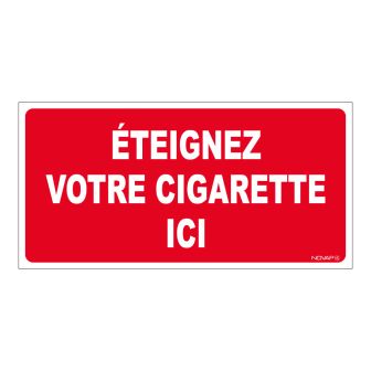 Panneau Eteignez ici - Rigide 960x480mm - 4000299