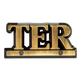 N° Ter - Zamak Or vieilli 80mm - 4005355