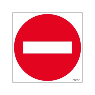 Panneau Sens interdit - Rigide 480x480mm - 4010090