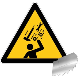 Panneau Danger chute objets - Alu triangle 300mm - 4010397