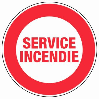 Panneau Service incendie - Rigide Ø80mm - 4020266