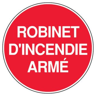 Panneau Robinet incendie- Rigide Ø80mm - 4020372