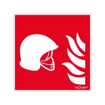 Panneau Ensemble d'équipement d'incendie - Rigide 200x200mm - 4030340