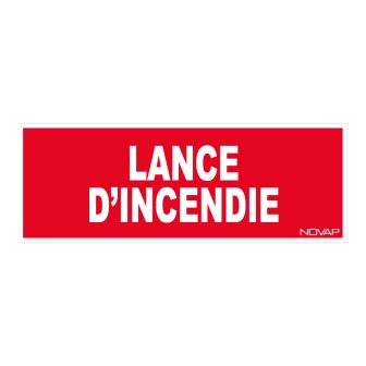 Panneau Lance d'incendie - Rigide 330x120mm - 4030425