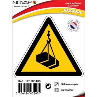 Panneau Danger en hauteur - Adhésif Triangle 100mm - 4032054