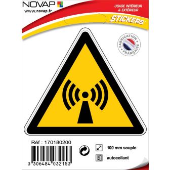 Panneau Radiations non ionisantes - Adhésif Triangle 100mm - 4032153