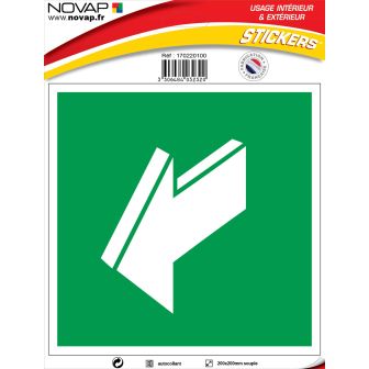 Panneau Tirez - Vinyle adhésif 200x200mm - 4032320