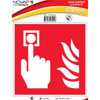 Panneau Commande manuelle - Vinyle adhésif 200x200mm - 4032443