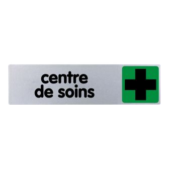 Plaque de porte Centre de soins - couleur 170x45mm - 4032689