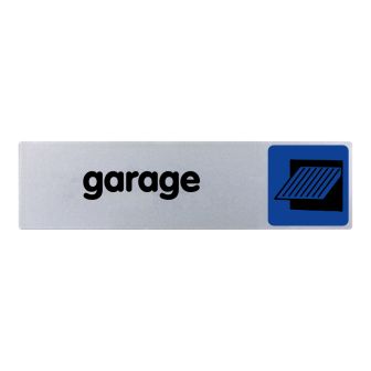 Plaque de porte Garage - couleur 170x45mm - 4033143