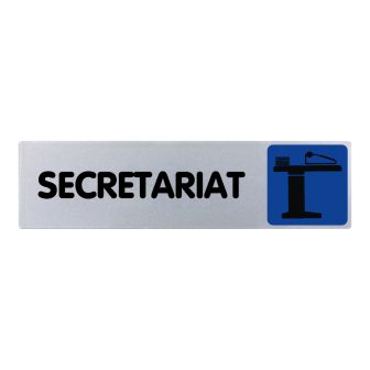 Plaque de porte Secrétariat - couleur 170x45mm - 4033488