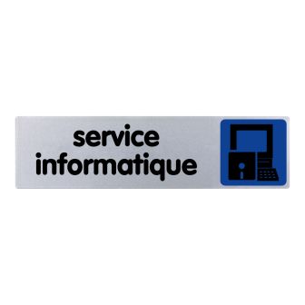 Plaque de porte Service informatique - couleur 170x45mm - 4033532