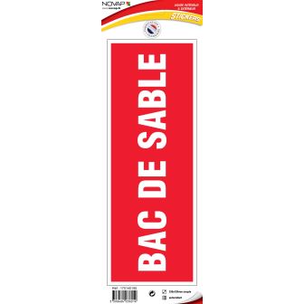 Panneau Bac de sable - Vinyle adhésif 330x120mm - 4036014