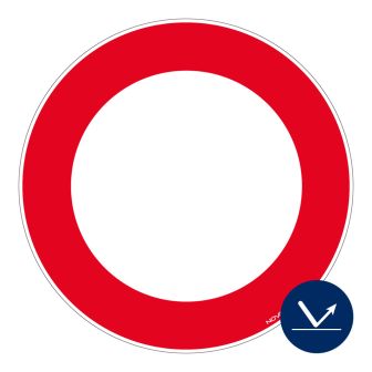 Panneau Interdiction - Classe A Ø450mm - Novap