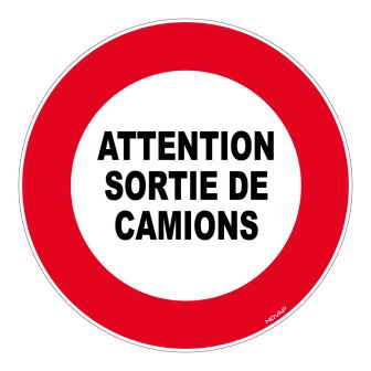 Panneau Sortie de camions - Rigide Ø450mm - 4080161