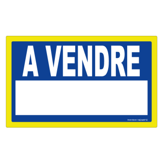Adhésif A vendre - haute visibilité - 330x200mm - Novap