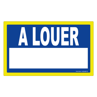 Adhésif A louer - haute visibilité - 330x200mm - Novap