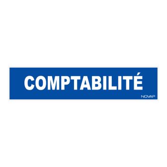Panneau Comptabilité - Rigide 330x75mm - 4120171