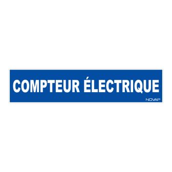Panneau Compteur éléctrique - Rigide 330x75mm - 4120195
