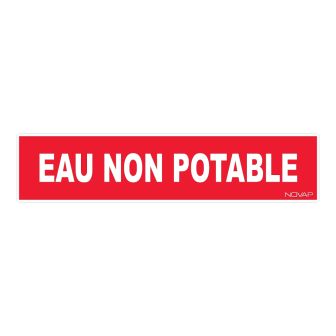 Panneau Eau non potable - Rigide 330x75mm - 4120300