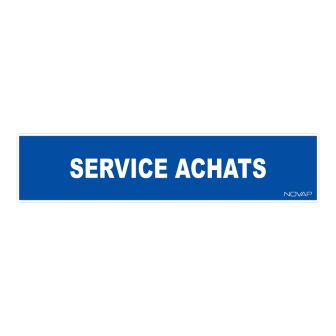 Panneau Service achats - Rigide 330x75mm - 4120829