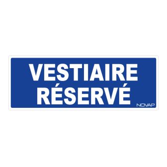 Panneau Vestiaire reserve - Rigide 330x120mm - 4140384