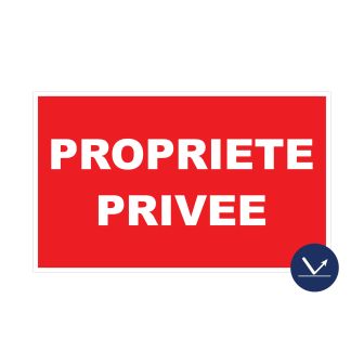 Panneau Propriété privée - Rétroréfléchissant Classe 1 - 330X200mm - 4163000