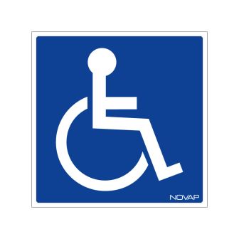 Panneau Handicapés - Rigide 200x200mm - 4220123