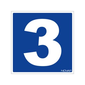 N°3 - 200x200mm - Rigide Bleu - 4220680