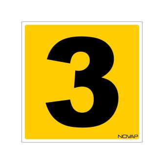 N°3 - 200x200mm - Rigide Jaune - 4220789
