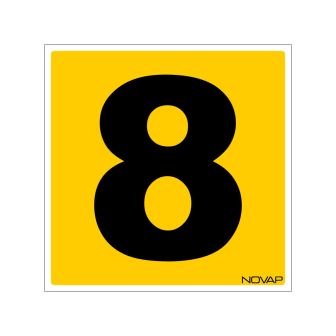 N°8 - 200x200mm - Rigide Jaune - 4220833