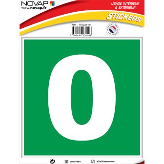 N°0 - 200x200mm - Adhésif Vert - 4234007