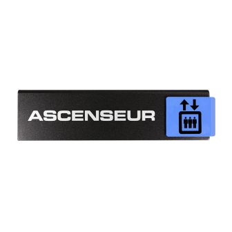Plaque de porte Ascenseur - Europe design 175x45mm - 4260013