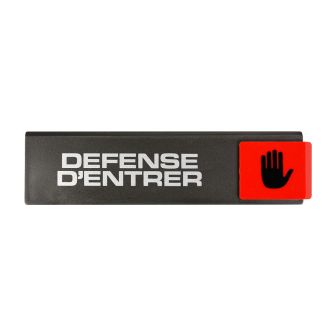 Plaque de porte Défense d'entrer - Europe design 175x45mm - 4260129