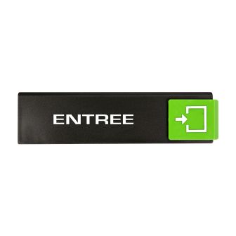 Plaque de porte Entrée - Europe design 175x45mm - 4260174