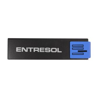 Plaque de porte Entresol - Europe design 175x45mm - 4260211