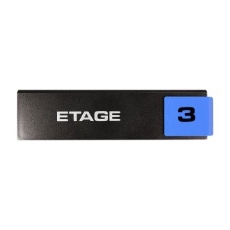 Plaque de porte Etage 3 - Europe design 175x45mm - 4260297